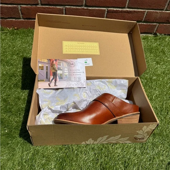 Söfft Adara Italian Leather Mules • Bourbon • US 9 • 2″ Heel • Arch Support - Picture 16 of 16